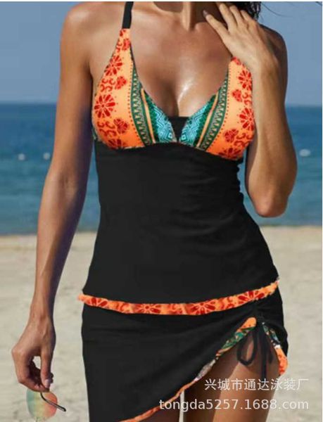 new bikini swimsuit women's seaside resort drawstring v-neck split swimsuit women, White;black
new bikini swimsuit women's seaside resort drawstring v-neck split swimsuit women, White;black