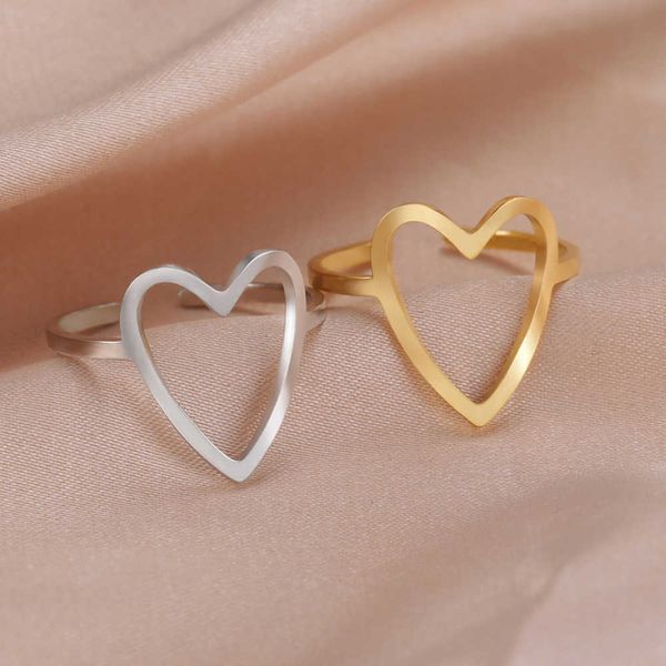 band rings my shape heart hollow ring women girls stainless steel adjustable open finger rings beautiful fashion jewelry gift rs aa230530, Silver
band rings my shape heart hollow ring women girls stainless steel adjustable open finger rings beautiful fashion jewelry gift rs aa230530, Silver