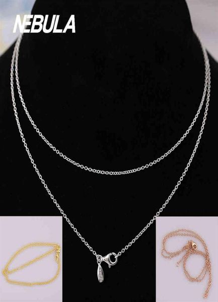 authentic 925 sterling silver 50cm 70cm 90cm necklace chain fit european necklace jewelry rose goldcolor 210323253f2845849
authentic 925 sterling silver 50cm 70cm 90cm necklace chain fit european necklace jewelry rose goldcolor 210323253f2845849