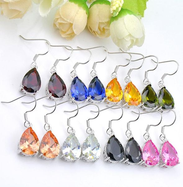 luckyshine 2 pcs lot pear shaped morganite garnet citrine earrings 925 sterling silver plater women zircon earrings brand fashion 9899889
luckyshine 2 pcs lot pear shaped morganite garnet citrine earrings 925 sterling silver plater women zircon earrings brand fashion 9899889