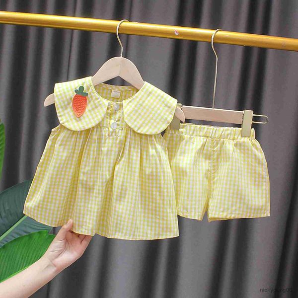 clothing sets summer clothes girls cute fruit cotton plaid sweet princess 2pcs suit children's baby 0-24m, White
clothing sets summer clothes girls cute fruit cotton plaid sweet princess 2pcs suit children's baby 0-24m, White