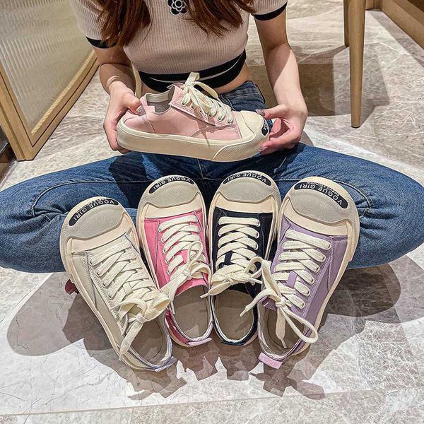 genuine leather ugly cute little white shoes for women in spring 2023 new letter round toe thick sole board shoes versatile cowhide soft sol, Black
genuine leather ugly cute little white shoes for women in spring 2023 new letter round toe thick sole board shoes versatile cowhide soft sol, Black