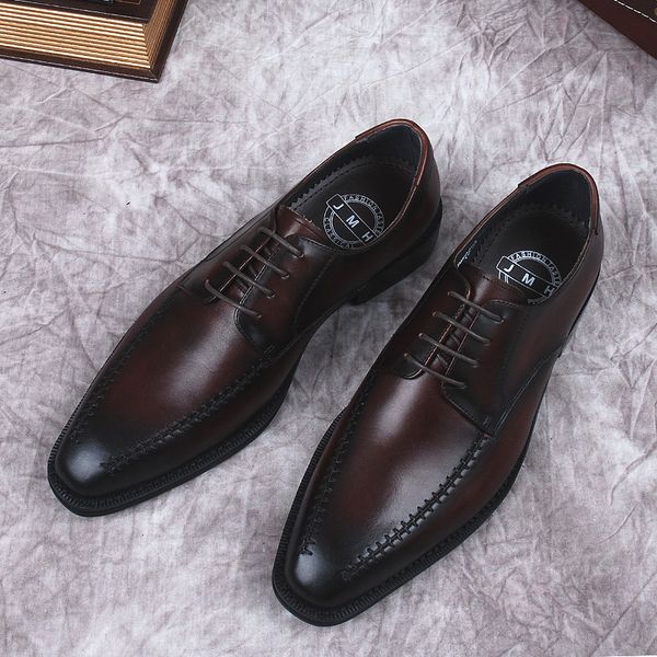 black brown mens dress shoes genuine leather lace-up pointed toe brogue oxford office business wedding formal suit shoes for men
black brown mens dress shoes genuine leather lace-up pointed toe brogue oxford office business wedding formal suit shoes for men