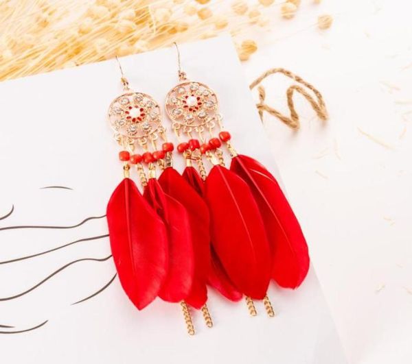 fashion red feather wedding earrings for women hanger bohemia vintage dream catcher hollow round flower dangle ladies chandelier9158973, Silver
fashion red feather wedding earrings for women hanger bohemia vintage dream catcher hollow round flower dangle ladies chandelier9158973, Silver