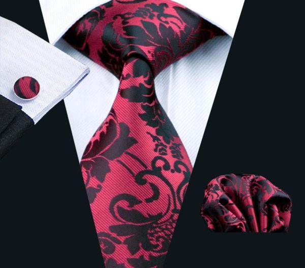 red black floral tie hankerchief cufflinks set jacquard woven mens tie set business work formal meeting leisure n07571198986, Black;blue
red black floral tie hankerchief cufflinks set jacquard woven mens tie set business work formal meeting leisure n07571198986, Black;blue