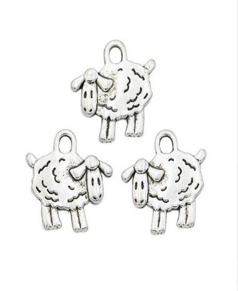 200pcslot ancient silver alloy animals sheep charms pendants for diy jewelry making findings 15mm5020505, Bronze;silver
200pcslot ancient silver alloy animals sheep charms pendants for diy jewelry making findings 15mm5020505, Bronze;silver