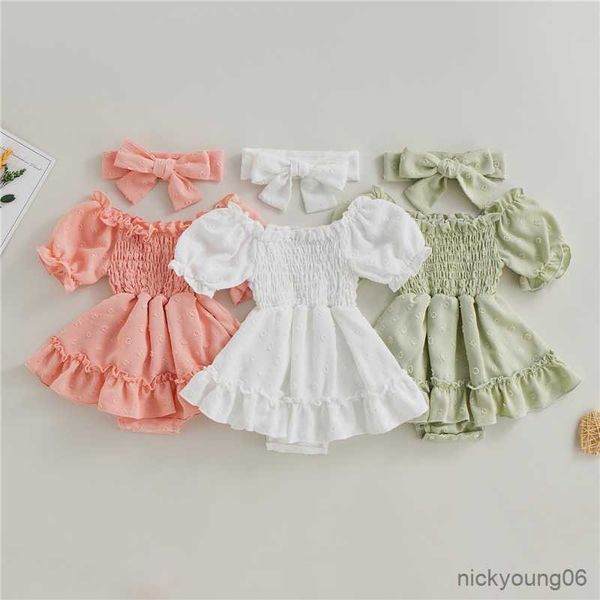 clothing sets summer newborn infant girl clothes fashion lovely short sleeve romper headband set baby girls costume 2pcs suit, White
clothing sets summer newborn infant girl clothes fashion lovely short sleeve romper headband set baby girls costume 2pcs suit, White