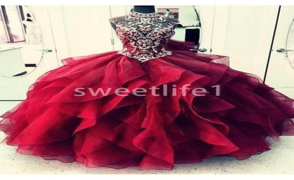 2020 dark red halter neckline quinceanera dresses sparkly beaded crystal ruffles tiered skirts sweet 15 16 prom party occasion dre6157445, Blue;red
2020 dark red halter neckline quinceanera dresses sparkly beaded crystal ruffles tiered skirts sweet 15 16 prom party occasion dre6157445, Blue;red