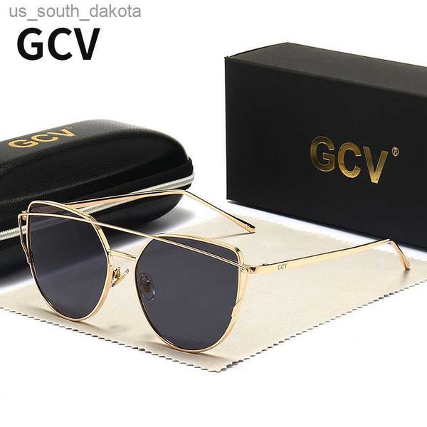 sunglasses gcv brand cat eye sunglasses metal frame glasses geometric design lady luxury fashion sun shades uv400 to prevent glare butterf l, White;black
sunglasses gcv brand cat eye sunglasses metal frame glasses geometric design lady luxury fashion sun shades uv400 to prevent glare butterf l, White;black