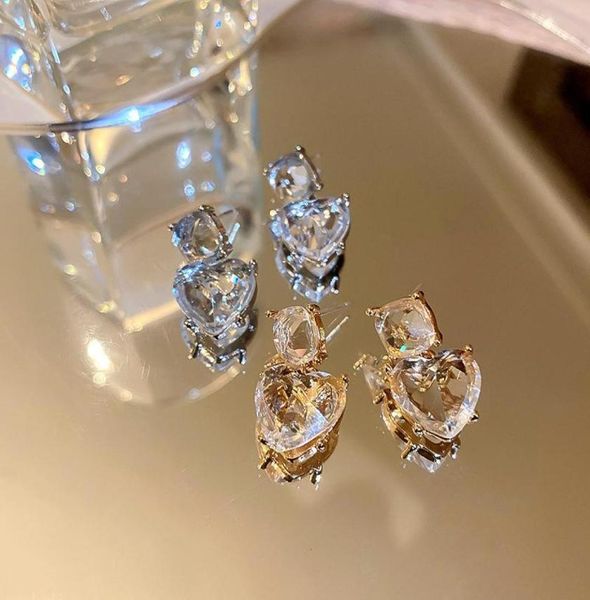 dangle chandelier heart crystal earrings for women bijoux small geometric 2021 fashion jewelry3220122, Silver
dangle chandelier heart crystal earrings for women bijoux small geometric 2021 fashion jewelry3220122, Silver