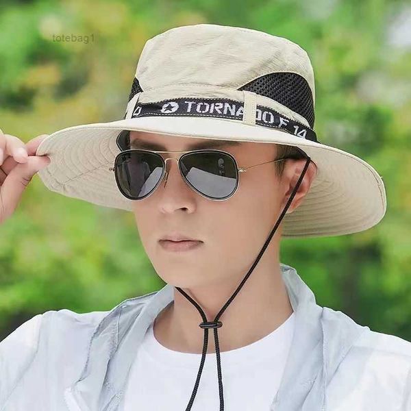 mountaineering hats male sunshade outdoor cap summer sunscreen tourism leisure korean version fisherman fishing sun hat 2 zckf, Blue;gray