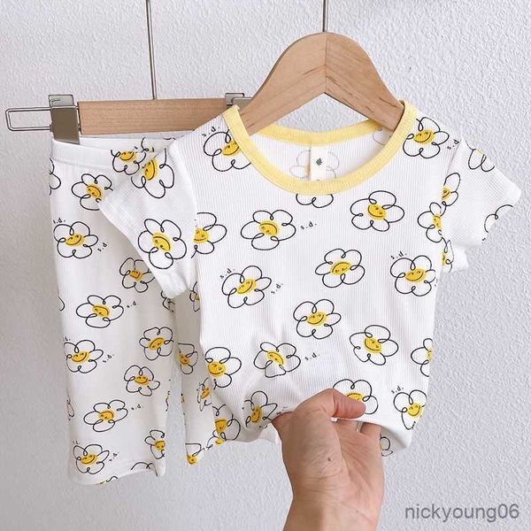 clothing sets 2023 summer ice silk thin home clothes outfits baby girl's short-sleeved kids pajamas floral t-shirt and shorts two-piece, White
clothing sets 2023 summer ice silk thin home clothes outfits baby girl's short-sleeved kids pajamas floral t-shirt and shorts two-piece, White
