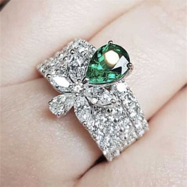 band rings huitan sparkling green/white cubic zirconia rings newly designed engagement wedding accessories for women luxury fashion jewelry, Silver
band rings huitan sparkling green/white cubic zirconia rings newly designed engagement wedding accessories for women luxury fashion jewelry, Silver