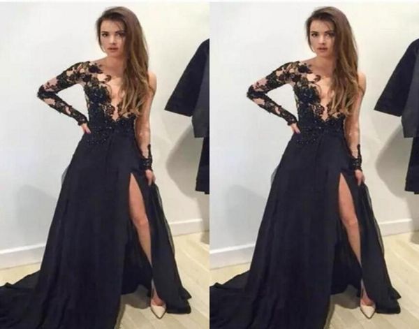 2017 long black prom dresses appliques deep vneck long sleeves side split evening party gowns custom made vestisdos de novia4482913
2017 long black prom dresses appliques deep vneck long sleeves side split evening party gowns custom made vestisdos de novia4482913