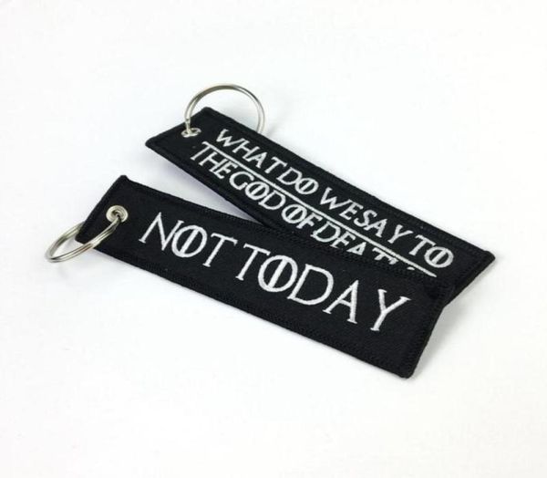 keychains what do we say to the god of death keychain for motorcycles and cars embroidery oem key chain keyring tags fashion llave4623205, Silver
keychains what do we say to the god of death keychain for motorcycles and cars embroidery oem key chain keyring tags fashion llave4623205, Silver