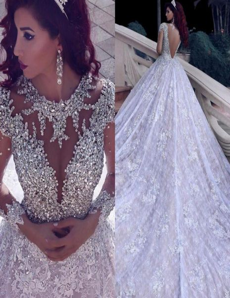 gorgeous saudi arabic long sleeve wedding dresses beaded crystal bodies lace cathedral train plus size bridal gowns vestidos de no6521480, White
gorgeous saudi arabic long sleeve wedding dresses beaded crystal bodies lace cathedral train plus size bridal gowns vestidos de no6521480, White