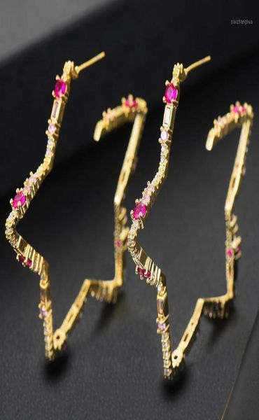 trendy spring big star stud earrings for women wedding party cz cubic zirconia earring highend jewelry addiction8599386, Golden;silver
trendy spring big star stud earrings for women wedding party cz cubic zirconia earring highend jewelry addiction8599386, Golden;silver
