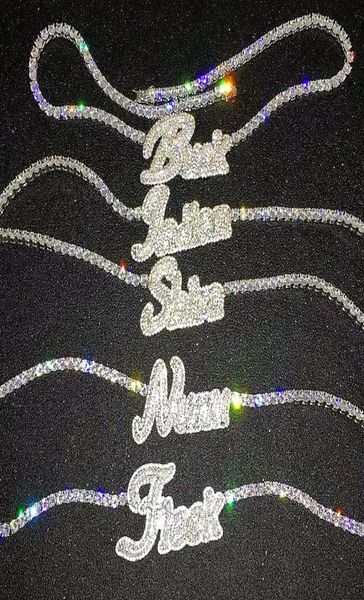 custom name cursive letters necklace with tennis chain for women micro pave pendant solid back hip hop rock jewelry5833687, Silver
custom name cursive letters necklace with tennis chain for women micro pave pendant solid back hip hop rock jewelry5833687, Silver