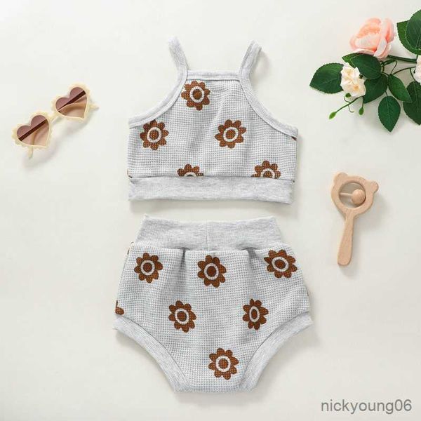 clothing sets 2pcs infant kid baby girl summer suit floral vest knitting shirt short trousers outfit grey 0-24m, White
clothing sets 2pcs infant kid baby girl summer suit floral vest knitting shirt short trousers outfit grey 0-24m, White