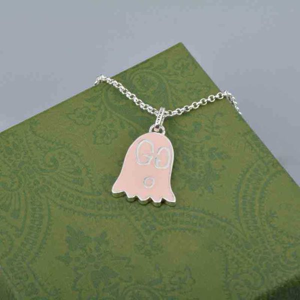 designer jewelry bracelet necklace ring old pink glue dropping ghost pendant men's women's clavicle chain, Silver
designer jewelry bracelet necklace ring old pink glue dropping ghost pendant men's women's clavicle chain, Silver