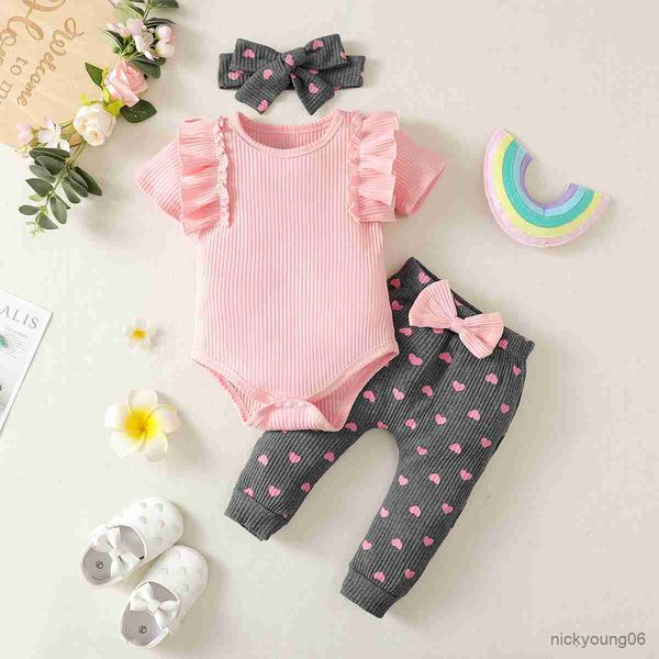 clothing sets newborn baby girl summer pink round neck short-sleeved harnesses with dark gray peach print pants, White
clothing sets newborn baby girl summer pink round neck short-sleeved harnesses with dark gray peach print pants, White