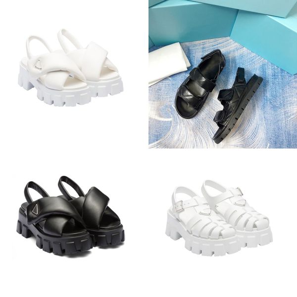fashion women foam rubber sandals prad platform sandal soft leather convex sole summer outdoors triangle womens beach shoes, Black
fashion women foam rubber sandals prad platform sandal soft leather convex sole summer outdoors triangle womens beach shoes, Black