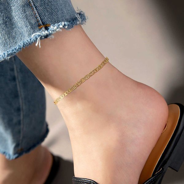 anklets mariner anchor anklet bracelet for women stainless steel link chain adjustable gold color beach anklets aa230530, Red;blue
anklets mariner anchor anklet bracelet for women stainless steel link chain adjustable gold color beach anklets aa230530, Red;blue