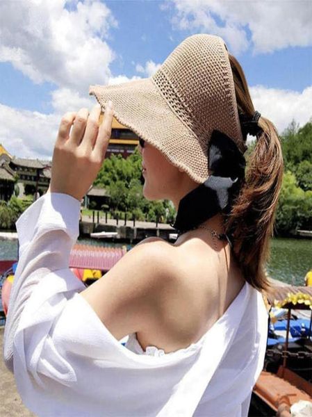 new summer bow sun hats empty hat women uv protction caps cutout beach hat women sun cap ribbon knit raffia4814680, Blue;gray
new summer bow sun hats empty hat women uv protction caps cutout beach hat women sun cap ribbon knit raffia4814680, Blue;gray