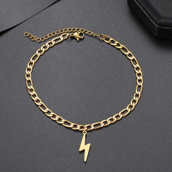 anklets stainless steel lightning anklets fashion cuban chain accessory summer beach anklet for women foot jewelry gold color feet new aa230, Red;blue
anklets stainless steel lightning anklets fashion cuban chain accessory summer beach anklet for women foot jewelry gold color feet new aa230, Red;blue