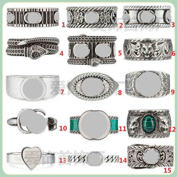 designer jewelry bracelet necklace ring accessories interlocking series personalized antique snake head men women with same couple pair ring, Silver
designer jewelry bracelet necklace ring accessories interlocking series personalized antique snake head men women with same couple pair ring, Silver