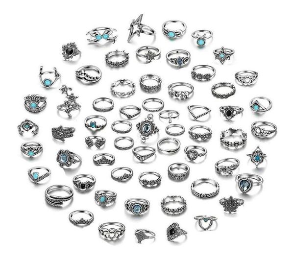 whole 60pcs womens rings vintage antique silver plated mix styles beautiful bohemian finger joint ring party gifts3338239, Golden;silver
whole 60pcs womens rings vintage antique silver plated mix styles beautiful bohemian finger joint ring party gifts3338239, Golden;silver