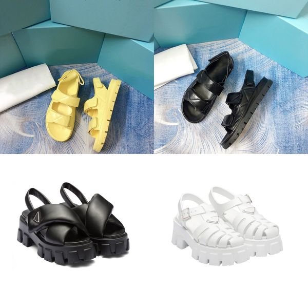 fashion women foam rubber sandals prad platform sandal soft leather concave convex sole summer outdoors triangle womens beach shoes size 35-, Black
fashion women foam rubber sandals prad platform sandal soft leather concave convex sole summer outdoors triangle womens beach shoes size 35-, Black