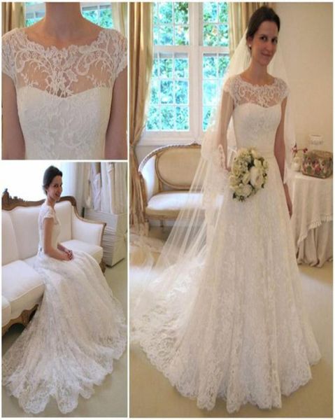 vintage lace wedding dresses cap sleeve jewel bridal dress robe de mariage simple wedding gowns vestidos de novia covered buttons5330429, White
vintage lace wedding dresses cap sleeve jewel bridal dress robe de mariage simple wedding gowns vestidos de novia covered buttons5330429, White