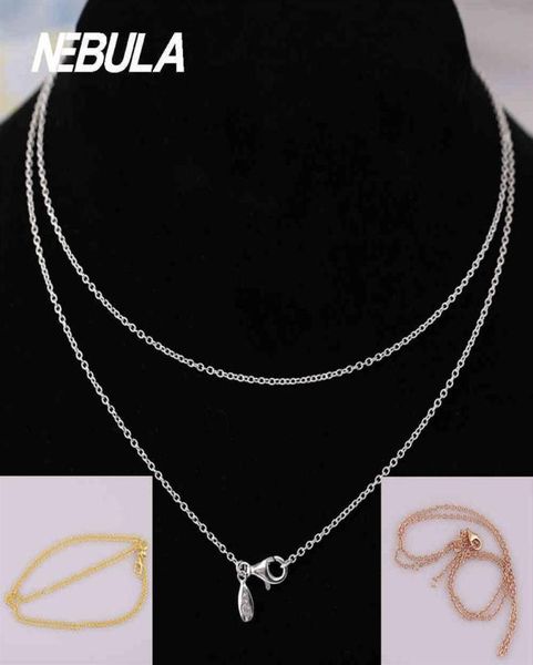 authentic 925 sterling silver 50cm 70cm 90cm necklace chain fit european necklace jewelry rose goldcolor 210323253f6447131
authentic 925 sterling silver 50cm 70cm 90cm necklace chain fit european necklace jewelry rose goldcolor 210323253f6447131
