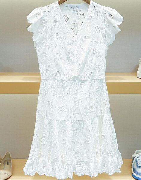 work dresses s-andro 2023 women's french ruffled v-neck daisy hook flower hollow white dress, Black;gray
work dresses s-andro 2023 women's french ruffled v-neck daisy hook flower hollow white dress, Black;gray