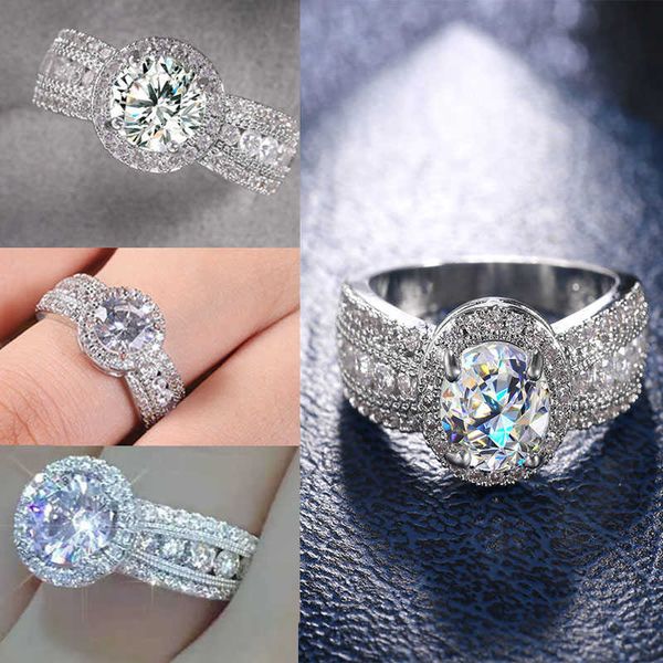 band rings milangirl 2021 new product ladies wedding engaement ring round white crystal rhinestone zircon ring for party jewelry aa230530, Silver
band rings milangirl 2021 new product ladies wedding engaement ring round white crystal rhinestone zircon ring for party jewelry aa230530, Silver