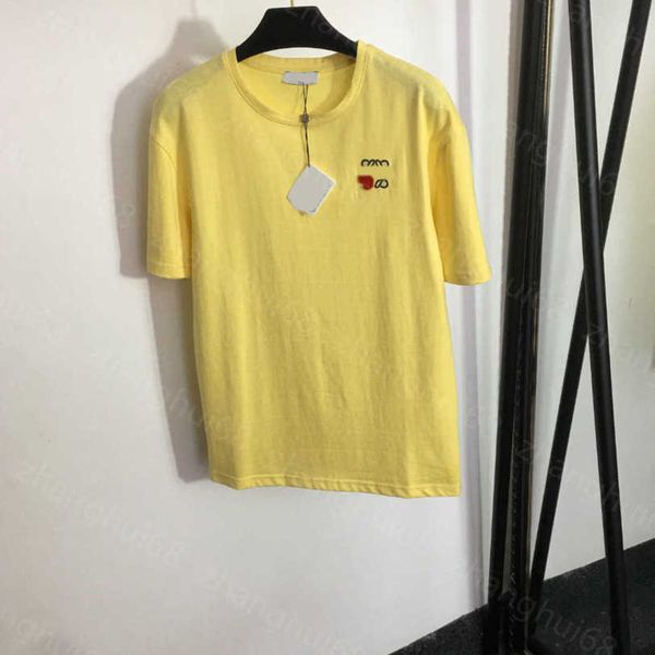 23ss tee womens t-shirt womens designer clothing round neck pure cotton chest flocking heart logo embroidered cotton short sleeve t-shirt wo, White
23ss tee womens t-shirt womens designer clothing round neck pure cotton chest flocking heart logo embroidered cotton short sleeve t-shirt wo, White