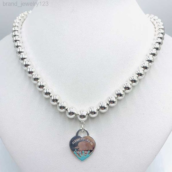 925 silver classic enamel heart shape 8mm bead necklace men and women fashion luxury jewelry party holiday gift 1 1
925 silver classic enamel heart shape 8mm bead necklace men and women fashion luxury jewelry party holiday gift 1 1