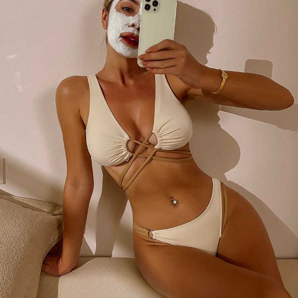 new swimsuit women's bikini split color contrast bikini strap swimsuit, White;black
new swimsuit women's bikini split color contrast bikini strap swimsuit, White;black