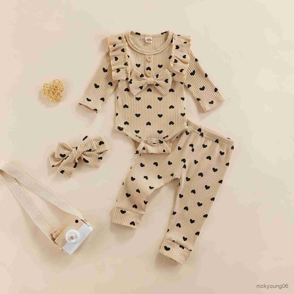 clothing sets children baby girls knitted suit heart print long fly sleeve ruffles romper and elastic waist trousers headdress, White
clothing sets children baby girls knitted suit heart print long fly sleeve ruffles romper and elastic waist trousers headdress, White