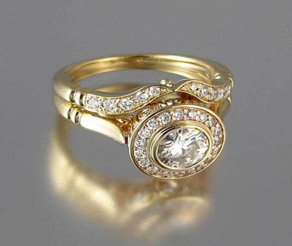 luxury female wedding ring set vintage crystal 18kt yellow gold color stackable ring promise engagement rings for women3814209, Slivery;golden
luxury female wedding ring set vintage crystal 18kt yellow gold color stackable ring promise engagement rings for women3814209, Slivery;golden