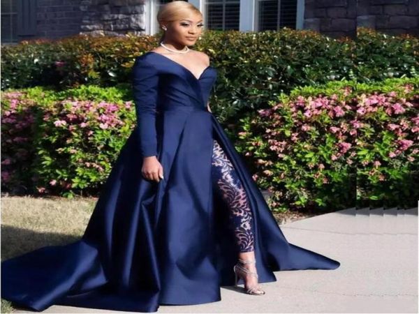 2020 modest prom dresses blue jumpsuits two pieces evening gowns one shoulder front side slit pantsuit party dress9490640, Black
2020 modest prom dresses blue jumpsuits two pieces evening gowns one shoulder front side slit pantsuit party dress9490640, Black