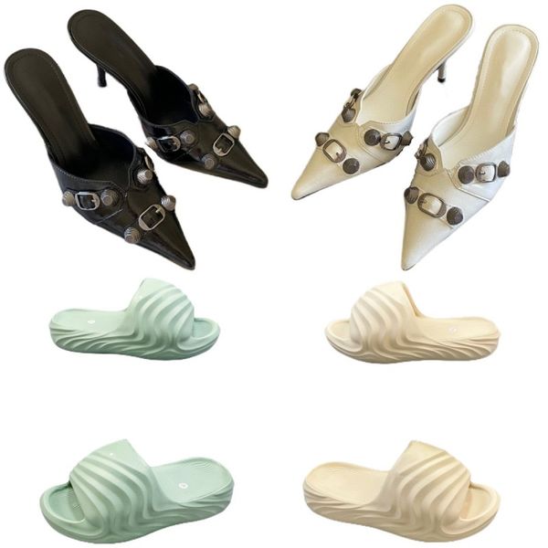 slippers pointed toe high heels luxury women's sandals classic letter designer shoes metal buckle party shoes foam runner beach shoes r, Black
slippers pointed toe high heels luxury women's sandals classic letter designer shoes metal buckle party shoes foam runner beach shoes r, Black