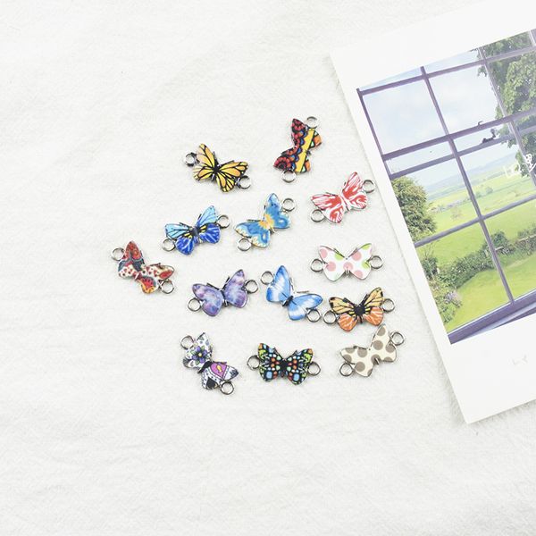 jewelry diy accessories korean version double hanging butterfly pattern drop oil alloy necklace bracelet small pendant accessories, Blue
jewelry diy accessories korean version double hanging butterfly pattern drop oil alloy necklace bracelet small pendant accessories, Blue