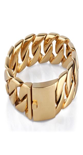 punk men039s bracelets gold 316l stainless steel curb cuban chain link bracelet 20mm width heavy titanium steel biker bangle je7257712, Black
punk men039s bracelets gold 316l stainless steel curb cuban chain link bracelet 20mm width heavy titanium steel biker bangle je7257712, Black