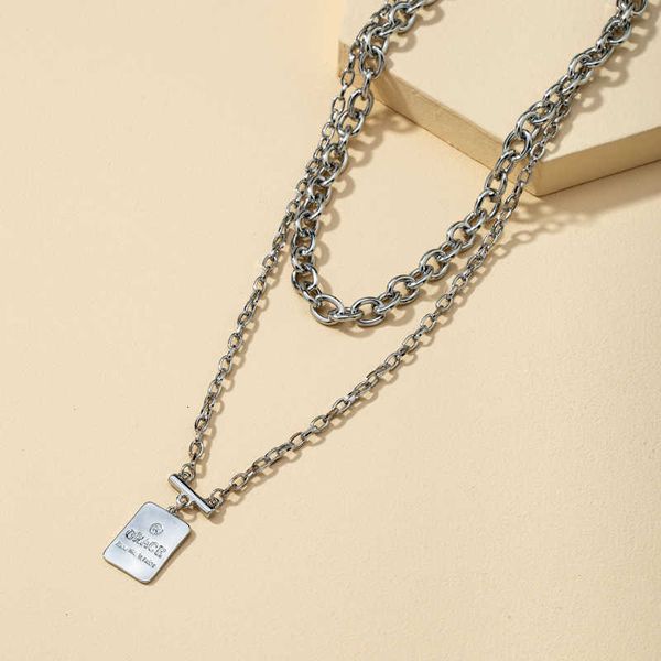 jewelry roman letter pendant multilayer necklace fashion street shoot jewelry trade, Black
jewelry roman letter pendant multilayer necklace fashion street shoot jewelry trade, Black