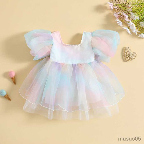 girl's dresses kids infant baby girls dress tulle sleeve rainbow party wedding birthday dresses for girls summer, Red;yellow
girl's dresses kids infant baby girls dress tulle sleeve rainbow party wedding birthday dresses for girls summer, Red;yellow