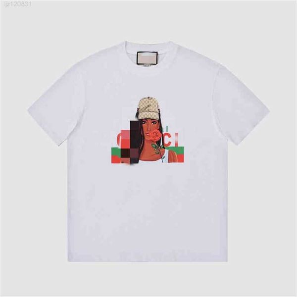 2023 men's t-shirt summer beauty head loose os round neck pullover short sleeve women's cotton fashion, White;black
2023 men's t-shirt summer beauty head loose os round neck pullover short sleeve women's cotton fashion, White;black