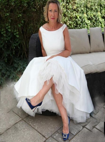 modest white satin tea length wedding dresses simple short a line scoop neck cap sleeves vintage beaded country boho bridal gowns 3354051
modest white satin tea length wedding dresses simple short a line scoop neck cap sleeves vintage beaded country boho bridal gowns 3354051