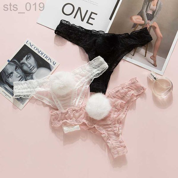 briefs panties removable ball bunny girl thong women cute low waist lace panties transparent mesh underwear j230530, Red;black
briefs panties removable ball bunny girl thong women cute low waist lace panties transparent mesh underwear j230530, Red;black